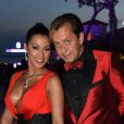 Ayem Nour et son ex-compagnon Vincent le 19 mai 2015 lors d'une soirée de Grisogono à l'hôtel Eden Roc au Cap d'Antibes pendant le 68e Festival International du film de Cannes.