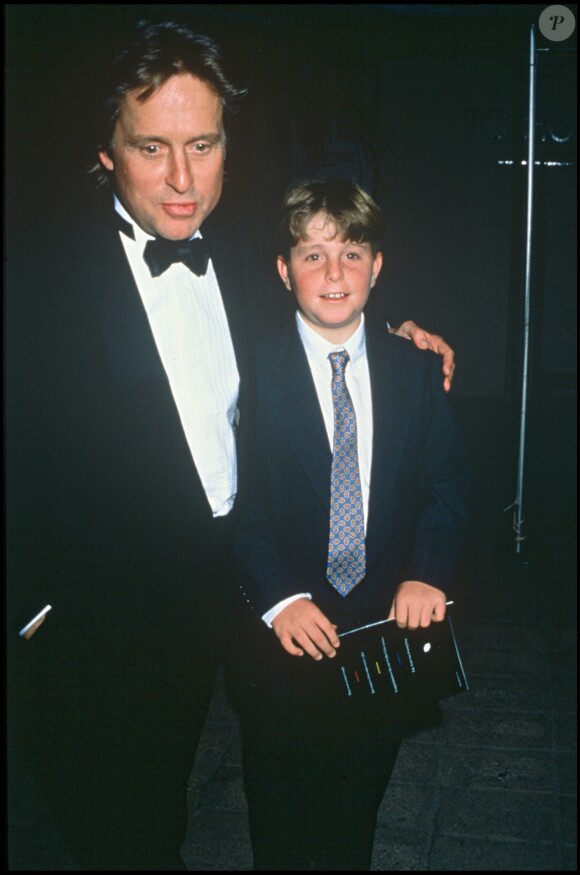 Michael Douglas & son fils Cameron en 1993.