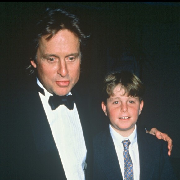 Michael Douglas & son fils Cameron en 1993.