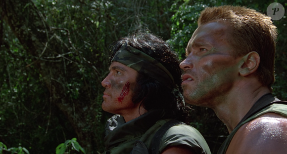Sonny Landham et Arnold Schwarzenegger dans Predator