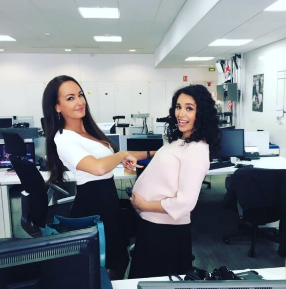 Alexandra Blanc et Aïda Touihri, enceinte de son troisième enfant, posent sur Twitter le 19 août 2017.