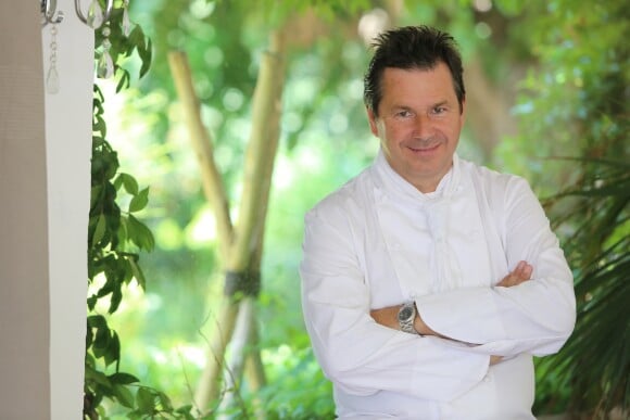 Exclusif - Christophe Leroy, le chef du restaurant Les Moulins de Ramatuelle, est l'organisateur des célèbres soirées blanches à Saint-Tropez, le 13 mai 2015.