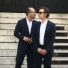 Stéphane Bern et Lionel - Bruno Julliard (premier adjoint à la Maire de Paris chargé de la Culture, du patrimoine, des métiers d'art, des relations avec les arrondissements et de la nuit) s'est marié avec Paul Le Goff à la mairie du 10e arrondissement de Paris, le 8 juillet 2017.