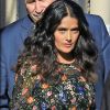 Salma Hayek sort du plateau du "Jimmy Kimmel Live!" à Los Angeles, le 17 août 2017. © CPA/Bestimage-