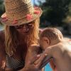 Ingrid Chauvin et son fils Tom, à Sète, le 18 juin 2017