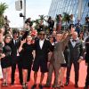 Esther Corvez-Beaudoin, Mat Bastard, Alexis Ducord et toute l'équipe de Zombillénium à Cannes, le 24 mai 2017.