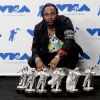 Kendrick Lamar et ses 'Moonmen' - MTV Video Music Awards 2017 au Forum à Inglewood, le 27 août 2017.
