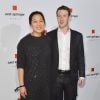 Marc Zuckerberg et sa femme Priscilla assistent à la remise du prix "Axel Springer" à Berlin en Allemagne le 25 février 2016.