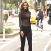 Lais Ribeiro arrive aux essayages du défilé Victoria's Secret à New York, le 28 août 2017.