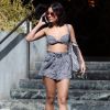 Exclusif - Vanessa Hudgens se balade dans les rues de West Hollywood. Vanessa porte des sandales en fourrure le 29 août 2017.