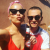 Photo de Zoë Kravitz et Karl Glusman en vacances à Rome. Juillet 2017.