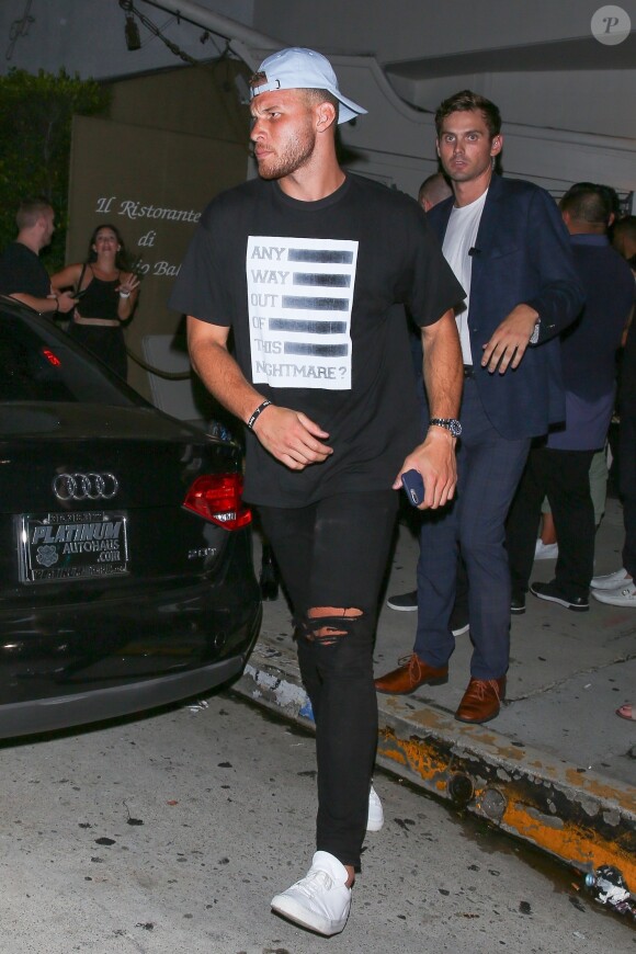 Exclusif - Kendall Jenner et Blake Griffin quittent le Shore Bar à Santa Monica. Le 2 septembre 2017.