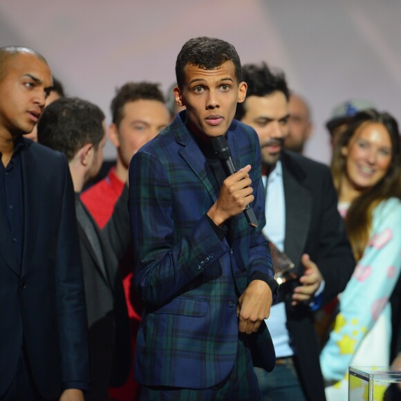 Stromae aux 30e Victoires de la Musique à Paris. Février 2015.