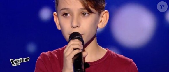 Cyril, Talent de la team Patrick Fiori, dans "The Voice Kids 4" (TF1), numéro diffusé le 9 septembre 2017.
