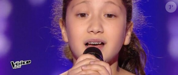 Lyn dans "The Voice Kids 4" (TF1), numéro diffusé le 9 septembre 2017.
