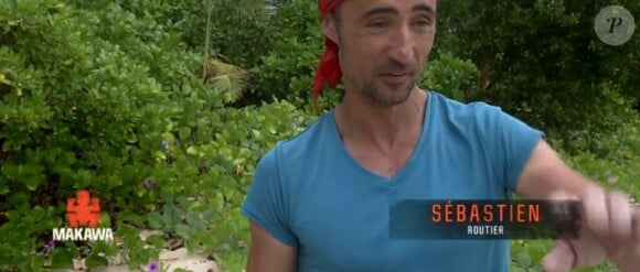 Sébastien dans "Koh-Lanta Fidji", sur TF1 le 8 septembre 2017.
