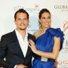 Juan Arbelaez et sa compagne Laury Thilleman (Miss France 2011) lors du photocall de la 8ème édition du "Global Gift Gala" à l'hôtel Four Seasons George V à Paris, le 16 mai 2017. © Marc Ausset-Lacroix/Bestimage
