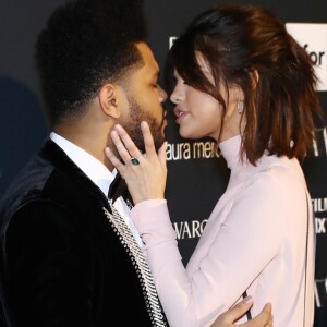 Selena Gomez et The Weeknd assistent à la soirée "Harper's Bazaar Icons by Carine Roitfeld" organisée au Plaza Hotel de New York, le 8 septembre 2017.