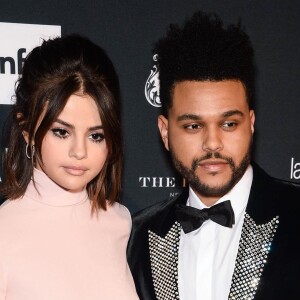 Selena Gomez et son compagnon The Weeknd lors de la soirée "ICONS By C. Roitfeld" à New York le 8 septembre 2017.