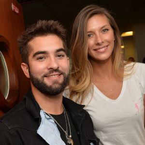 Kendji Girac et Camille Cerf lors de la 13ème édition du Charity Day dans la salle des marchés d'Aurel BGC dans le quartier de la Bourse à Paris le 11 septembre 2017. © Veeren / Bestimage