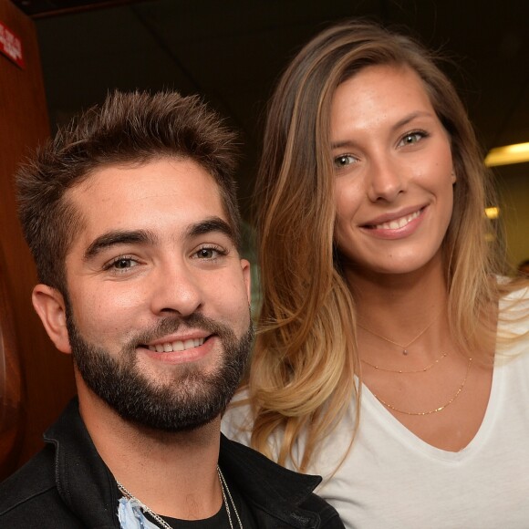 Kendji Girac et Camille Cerf lors de la 13ème édition du Charity Day dans la salle des marchés d'Aurel BGC dans le quartier de la Bourse à Paris le 11 septembre 2017. © Veeren / Bestimage