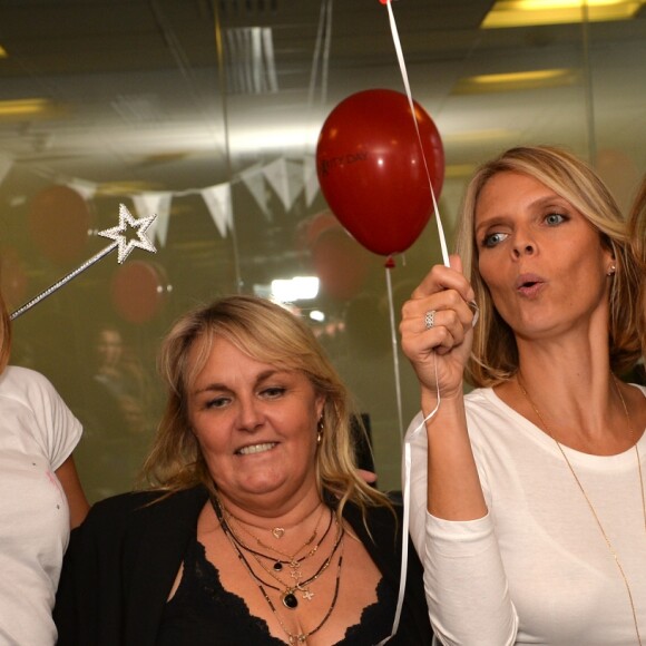 Camille Cerf, Valérie Damidot, Sylvie Tellier et Sophie Thalmann lors de la 13ème édition du Charity Day dans la salle des marchés d'Aurel BGC dans le quartier de la Bourse à Paris le 11 septembre 2017. © Veeren / Bestimage