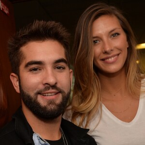 Kendji Girac et Camille Cerf lors de la 13ème édition du Charity Day dans la salle des marchés d'Aurel BGC dans le quartier de la Bourse à Paris le 11 septembre 2017. © Veeren / Bestimage