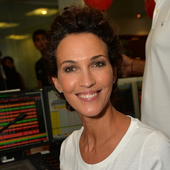 Linda Hardy lors de la 13ème édition du Charity Day dans la salle des marchés d'Aurel BGC dans le quartier de la Bourse à Paris le 11 septembre 2017. © Veeren / Bestimage