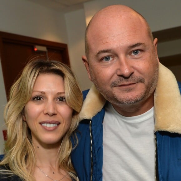 Tristane Banon et Sébastien Cauet lors de la 13ème édition du Charity Day dans la salle des marchés d'Aurel BGC dans le quartier de la Bourse à Paris le 11 septembre 2017. © Veeren / Bestimage