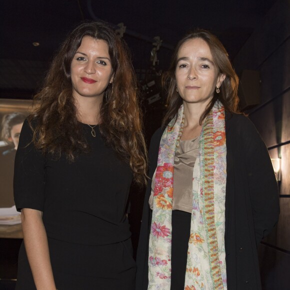 Exclusif - Marlène Schiappa, secrétaire d'Etat, chargée de l’Egalité des femmes et des hommes, et Delphine Ernotte à l'avant-première du téléfilm "Le Viol" à Paris, le 11 septembre 2017. © Pierre Perusseau/Bestimage