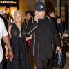 Blac Chyna enceinte et Rob Kardashian sortent de la soirée pour le lancement de son application "Chymoji" au Hard Rock Cafe à Hollywood, le 11 mai 2016. © CPA/Bestimage