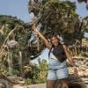 Serena Williams déguisée en Na'vi à l'attraction "Pandora - The World of Avatar" à Disney's Animal Kingdom. Floride, Lake Buena Vista, le 11 mai 2017.