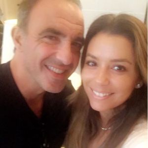 Eva Longoria et Nikos, sur Instagram, août 2017