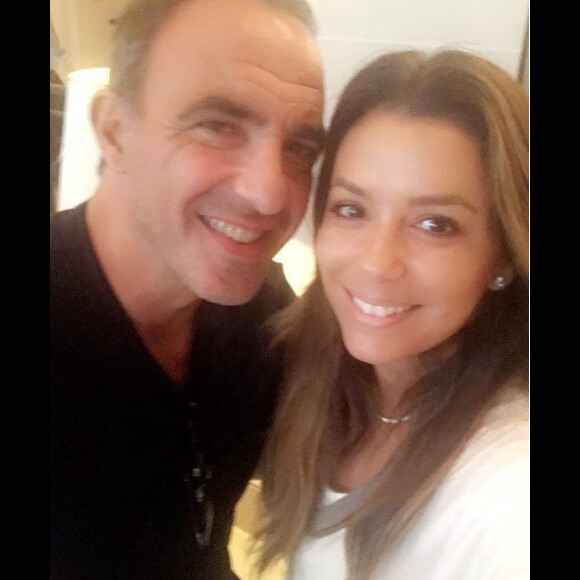Eva Longoria et Nikos, sur Instagram, août 2017