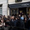 L'actrice Eva Longoria, égérie L'Oréal Paris, rencontre ses fans et consommateurs de la marque à la boutique l'Oréal Paris rue de Rennes le 18 septembre 2017. © Cyril Moreau / Bestimage