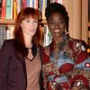 Exclusif - Audrey Fleurot et Aïssa Maïga à la soirée organisée par "Skinjay" à la Résidence Paris à Neuilly-sur-Seine. Skinjay est un concept d'aromathérapie qui permet la diffusion d'huiles essentielles sous la douche, par le biais de l'installation d'un système de capsule qui se fixe sur la robinetterie. Neuilly, le 20 septembre 2017. © Rachid Bellack/Bestimage