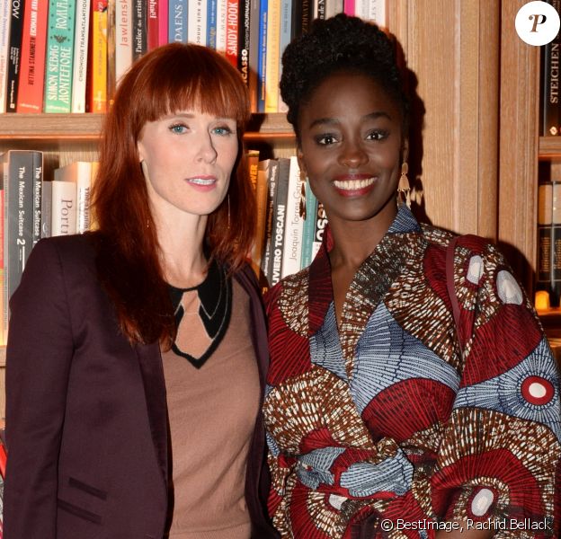 Exclusif - Audrey Fleurot et Aïssa Maïga à la soirée organisée par "Skinjay" à la Résidence Paris à Neuilly-sur-Seine. Skinjay est un concept d'aromathérapie qui permet la diffusion d'huiles essentielles sous la douche, par le biais de l'installation d'un système de capsule qui se fixe sur la robinetterie. Neuilly, le 20 septembre 2017. © Rachid Bellack/Bestimage