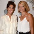 Exclusif - Laurie Cholewa et Sylvie Tellier à la soirée organisée par "Skinjay" à la Résidence Paris à Neuilly-sur-Seine. Skinjay est un concept d'aromathérapie qui permet la diffusion d'huiles essentielles sous la douche, par le biais de l'installation d'un système de capsule qui se fixe sur la robinetterie. Neuilly, le 20 septembre 2017. © Rachid Bellack/Bestimage
