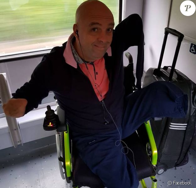 Philippe Croizon a posté cette photo sur Facebook après avoir été contrôlé dans un train, le 23 septembre 2017