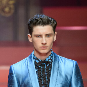 Noé Elmaleh (fils de G.Elmaleh) - Défilé de mode Hommes "Dolce & Gabbana" 2018 lors de la fashion week de Milan. Le 17 juin 2017 Men Fashion Show S/S 2018 Dolce&Gabbana catwalk Milan- Italy 17th june 201717/06/2017 - Milan