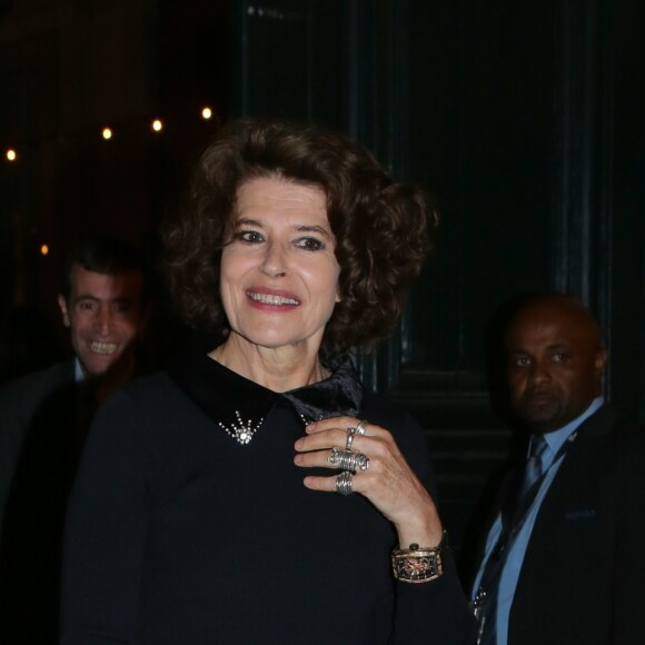 Fanny Ardant - Arrivée au défilé et l'aftershow Jacquemus lors de la Fashion Week Printemps/Ete 2018 de Paris au musée National Picasso à Paris, France, le 25 septembre 2017. © CVS-Veeren/Bestimage