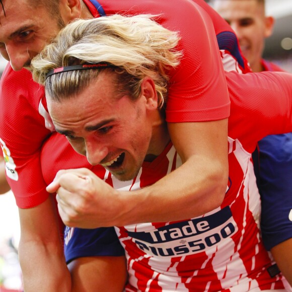 Antoine Griezmann buteur contre le FC Séville et vainqueur (2-0) à Madrid le 23 septembre 2017.