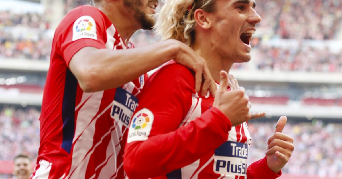 Antoine Griezmann buteur à Madrid, soutenu par Erika et ...