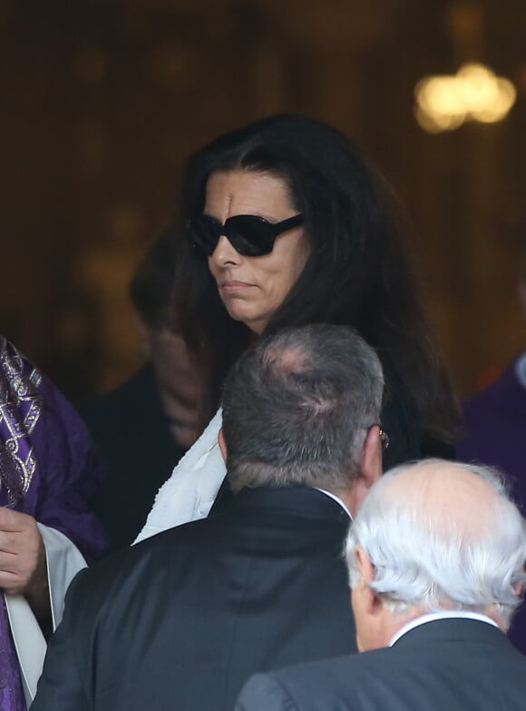 Françoise Bettencourt Meyers - Obsèques de Liliane Bettencourt en l'église Saint-Pierre de Neuilly-sur-Seine le 26 septembre 2017.