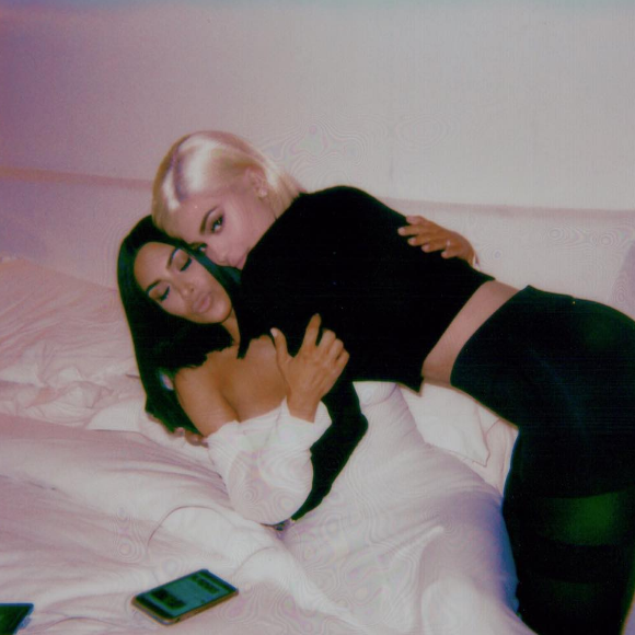 Kim Kardashian et Kylie Jenner sur une photo publiée sur Instagram le 7 août 2017