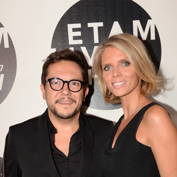 Nicolas Fafiotte et Sylvie Tellier au photocall de la 10e édition du "Etam Live Show" (Etam Lingerie) lors de la Fashion Week à Paris, France, le 26 septembre 2017. Photo by Rachid Bellak/Bestimage