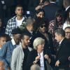 Kourtney Kardashian et son compagnon Younes Bendjima, Lenny Kravitz, Naomi Campbell, Nicolas Sarkozy assistent au match de Champions League "PSG - Bayern Munich (3-0)" au Parc des Princes à Paris, le 27 septembre 2017. © Cyril Moreau/Bestimage