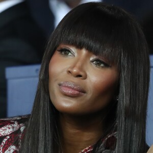 Naomi Campbell assiste au match de Champions League "PSG - Bayern Munich (3-0)" au Parc des Princes à Paris, le 27 septembre 2017. © Cyril Moreau/Bestimage