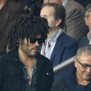 Naomi Campbell et Lenny Kravitz assistent au match de Champions League "PSG - Bayern Munich (3-0)" au Parc des Princes à Paris, le 27 septembre 2017. © Cyril Moreau/Bestimage