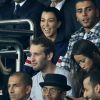 Kourtney Kardashian et son compagnon Younes Bendjima, Robin Wright et son fils Hopper Jack assistent au match de Champions League "PSG - Bayern Munich (3-0)" au Parc des Princes à Paris, le 27 septembre 2017. © Cyril Moreau/Bestimage